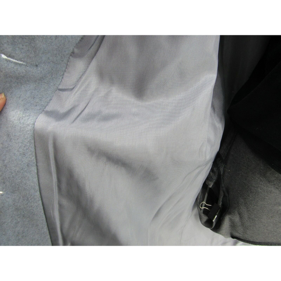 London Fog Women's trench coat Gray size 14 wool blend - Picture 6 of 12